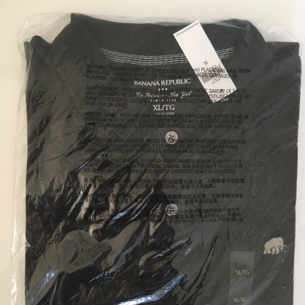 Banana Republic XL Polo black NWT